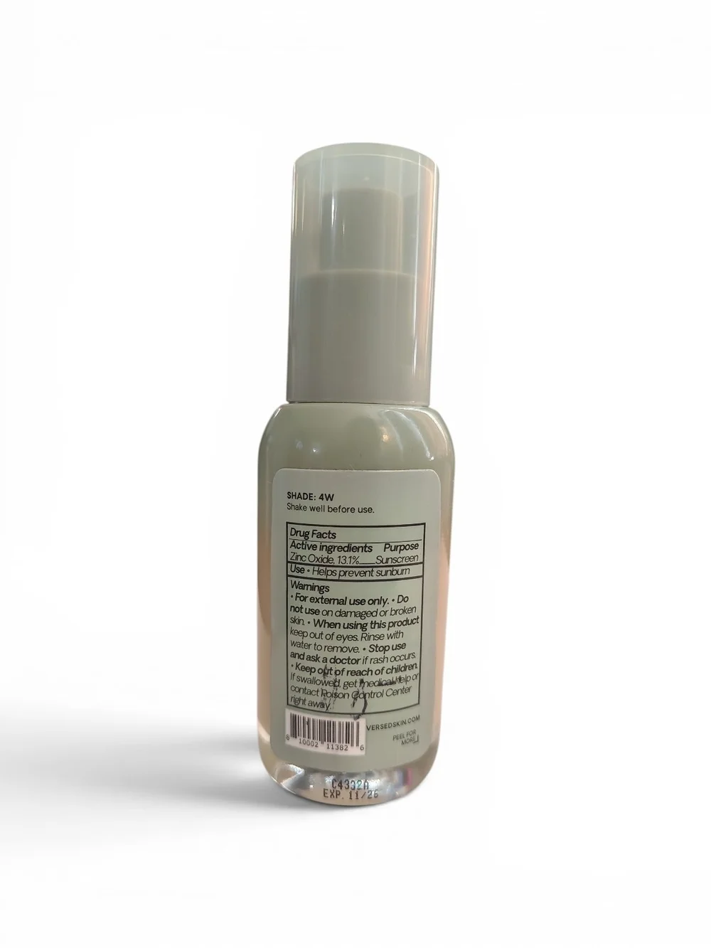 Versed Skin Solution Multi Serum Skin Tint SPF 40 Zinc Oxide 1 fl oz Shade 4W
